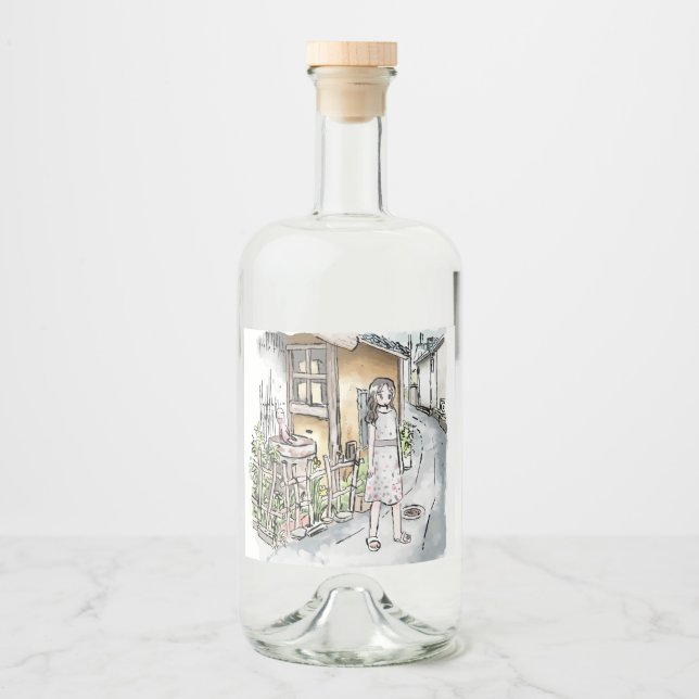Sayanija Liquor Bottle Label (Front)