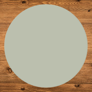 Saybrook Sage Solid Color Round Paper Coaster