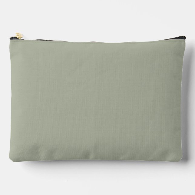 Saybrook Sage Solid Colour Accessory Pouch (Front)