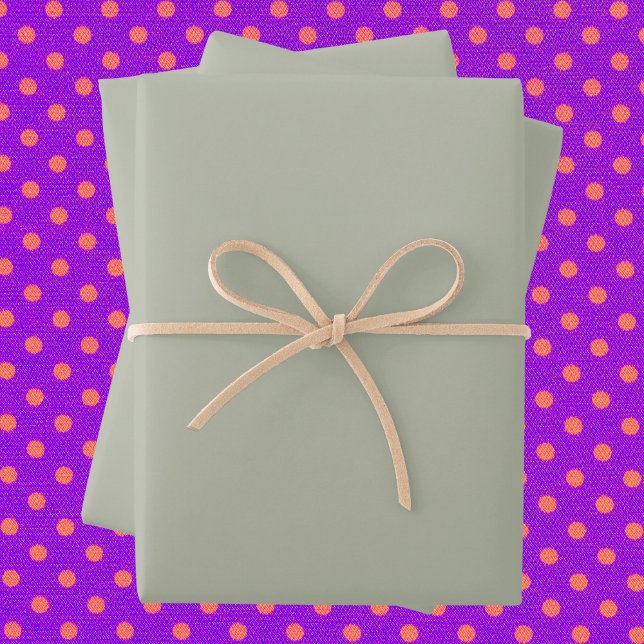 Saybrook Sage Solid Colour Wrapping Paper Sheet (Creator Uploaded)