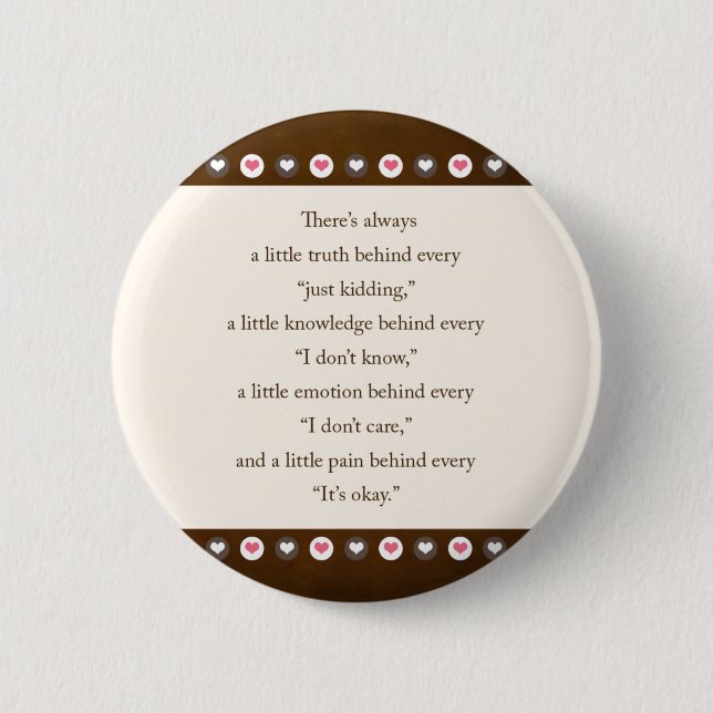 saying 2 inch round button (Front)