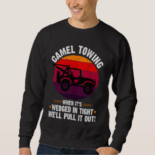 Saying Funny Halloween Camel Towing Retro Adult Hu Sweatshirt