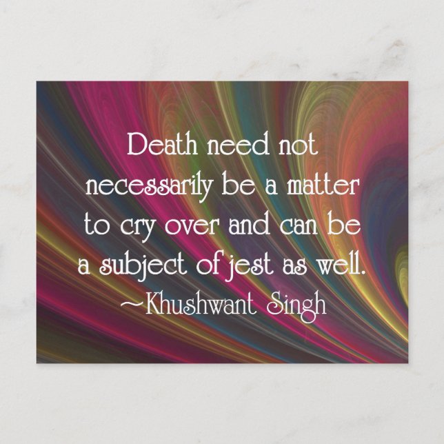 Saying Goodbye with Humour and Jest Postcard (Front)