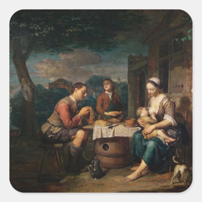 Saying Grace Square Sticker (Front)