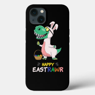 Saying Greetings Dinosaur Bunny Egg Happy Easter S iPhone 13 Case