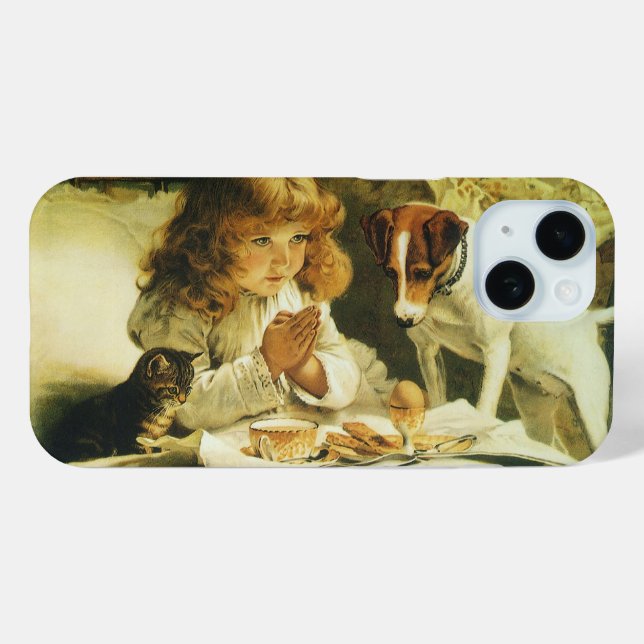 Saying Our Prayers, Suspense Charles Burton Barber Case-Mate iPhone Case (Back (Horizontal))