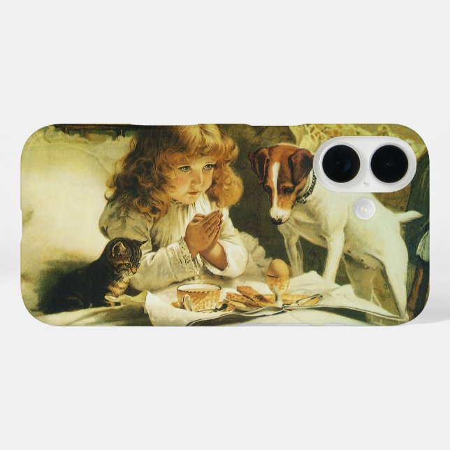 Saying Our Prayers, Suspense Charles Burton Barber Case-Mate iPhone Case (Back (Horizontal))