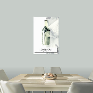Saying Yes, Bride & Groom, Custom Wedding Photo Poster