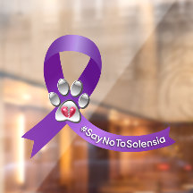 #SayNoToSolensia awareness ribbon window cling
