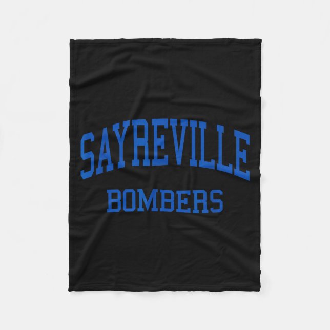 Sayreville High School Hs Parlin Nj Retro  Fleece Blanket (Front)