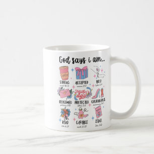 Says I Am Mothers Day Christian Motivation Mom Jes Coffee Mug