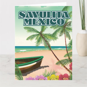 Sayulita Mexico beach poster Postcard