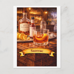 Sazerac Cocktail (American Food Series) Postcard