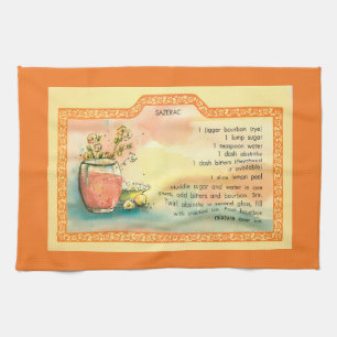 Sazerac Cocktail Recipe Kitchen Towel
