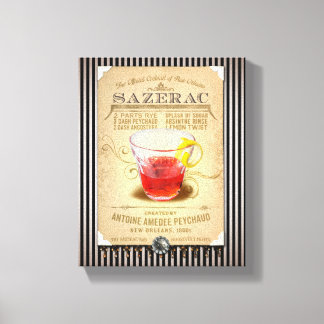 Sazerac the Official Cocktail of New Orleans Canvas Print