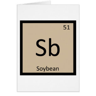 Sb - Soybean Chemistry Periodic Table Symbol