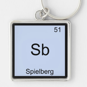 Sb - Spielberg Funny Chemistry Element Symbol Tee Keychain