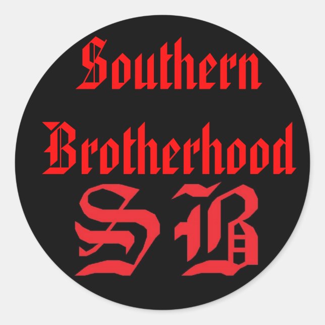 SB Sticker, SouthernBrotherhood Classic Round Sticker (Front)