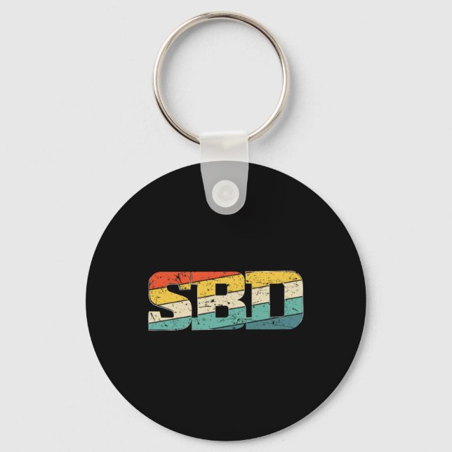 Sbd Squat Bench Deadlift Powerlifting  Keychain (Front)