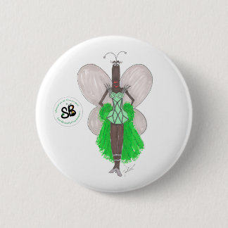 SBM Pseudo Celeb Green Geo Fashion Button Pin