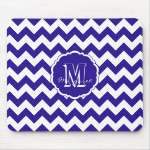 SC Chevron Mouse Pad-Blue and White Light Pad