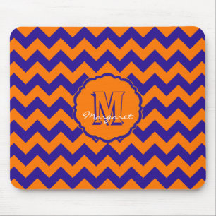 SC Chevron Mouse Pad-Orange and Blue Pad