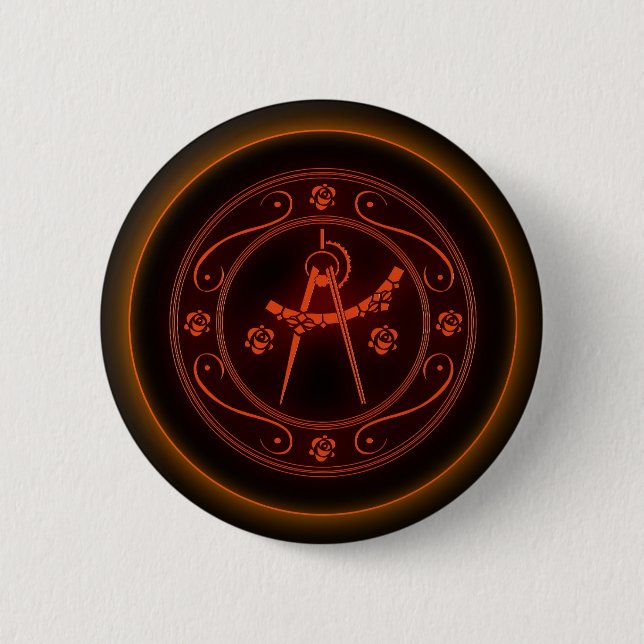 SC Orange Team 2 Inch Round Button (Front)