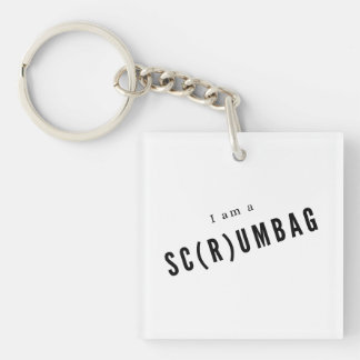 Sc(r)umbag bag keychain