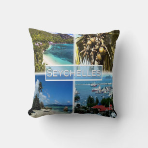 SC Seychelles - Beach Resort - Lodoicea Maldivica Throw Pillow