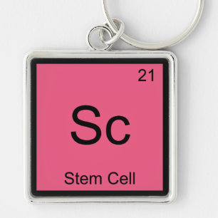 Sc - Stem Cell Funny Chemistry Element Symbol Tee Keychain