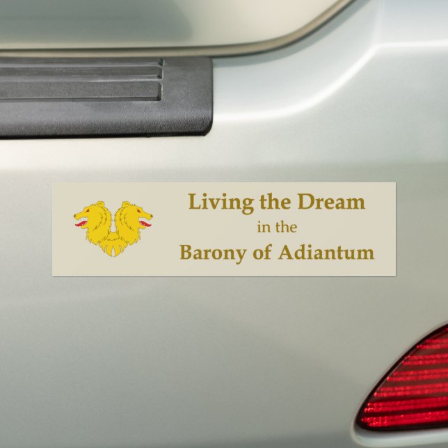 SCA Adiantum Bumper Sticker (On Car)