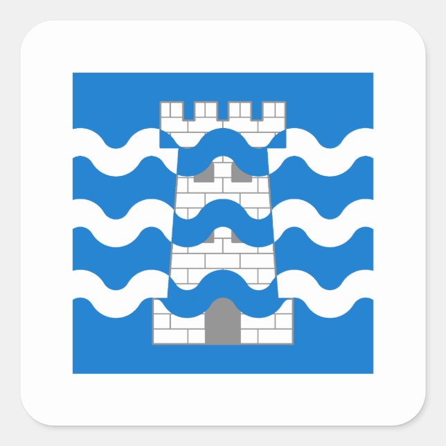 SCA Bard's Keep Populace Badge Square Sticker (Devant)