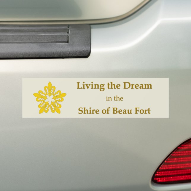 SCA Beau Fort Bumper Sticker (On Car)