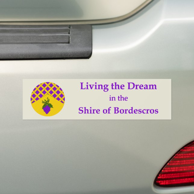 SCA Bordescros Bumper Sticker (On Car)