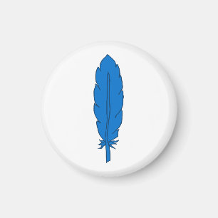 SCA Clan Blue Feather Magnet