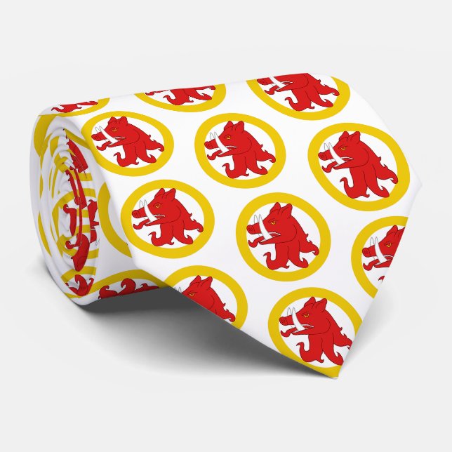 SCA Coeur d'Ennui Populace Badge Tie (Rolled)