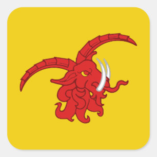SCA Danescomb Populace Badge Square Sticker