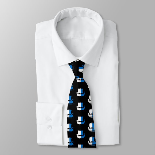 SCA Dragonship Haven Populace Badge Tie (Tied)