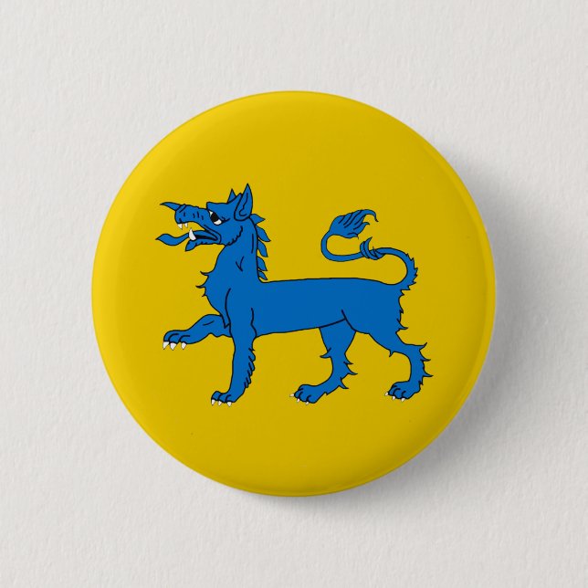 SCA East Kingdom populace badge Button (Front)