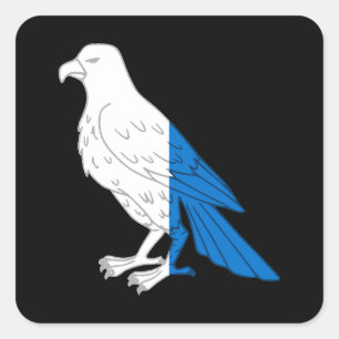 SCA Falcon's Keep Populace Badge Square Sticker