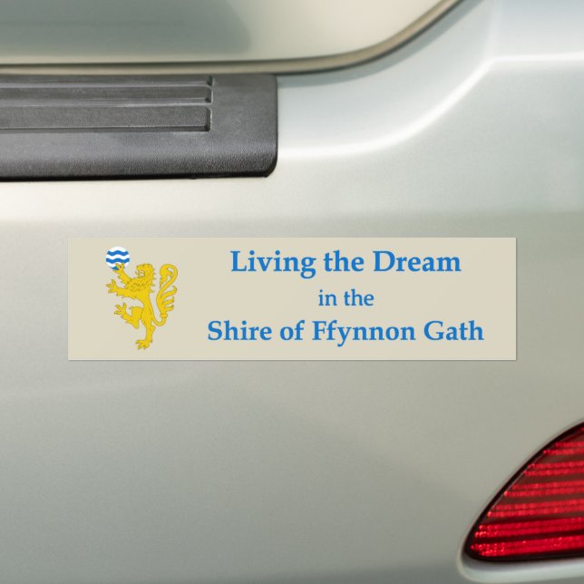 SCA Ffynnon Gath Bumper Sticker (On Car)