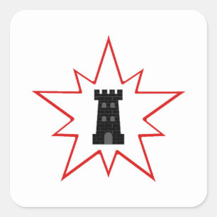 SCA Northkeep Populace Badge Square Sticker