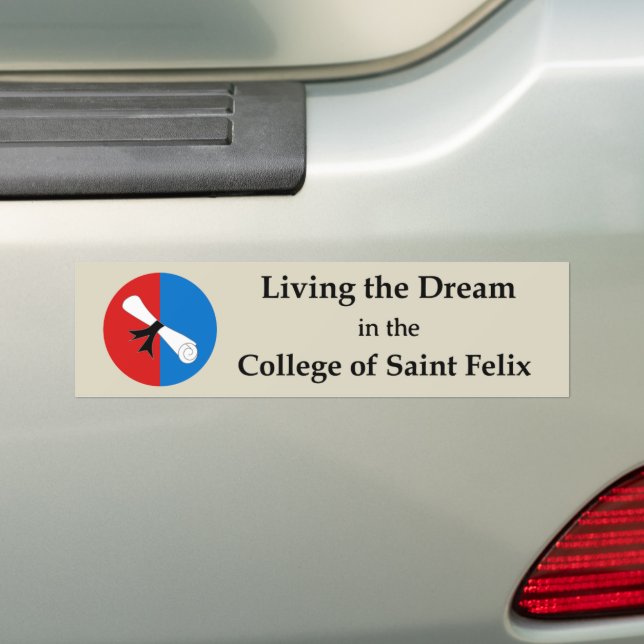 SCA Saint Felix Bumper Sticker (On Car)