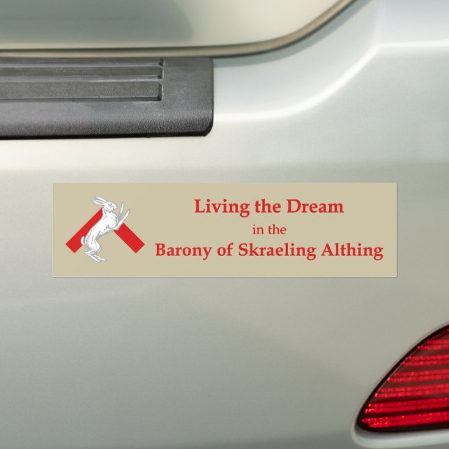SCA Skraeling Althing Bumper Sticker (On Car)