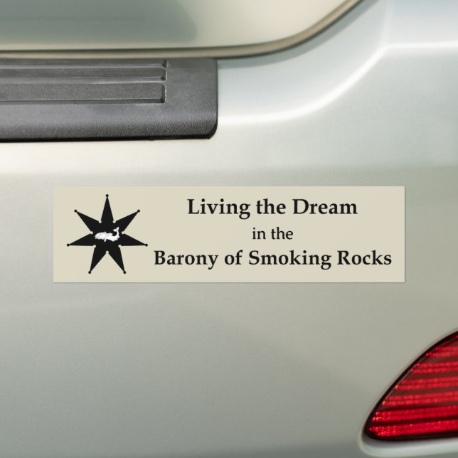 SCA Smoking Rocks Bumper Sticker (On Car)