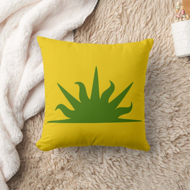 SCA West Kingdom populace badge Throw Pillow (Blanket)