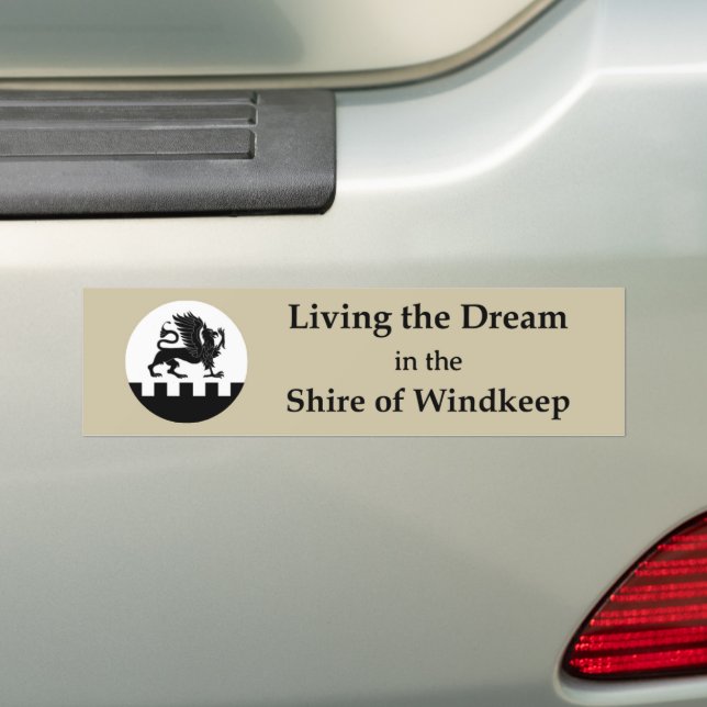 SCA Windkeep Bumper Sticker (On Car)