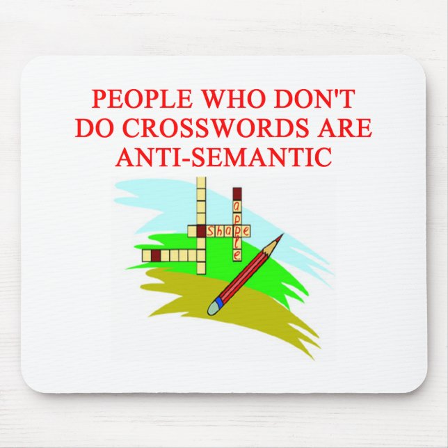 scabble and crossword game player design mouse pad (Front)