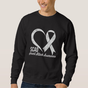 Scad Heart Attack Survivor Survives Warrior Awaren Sweatshirt