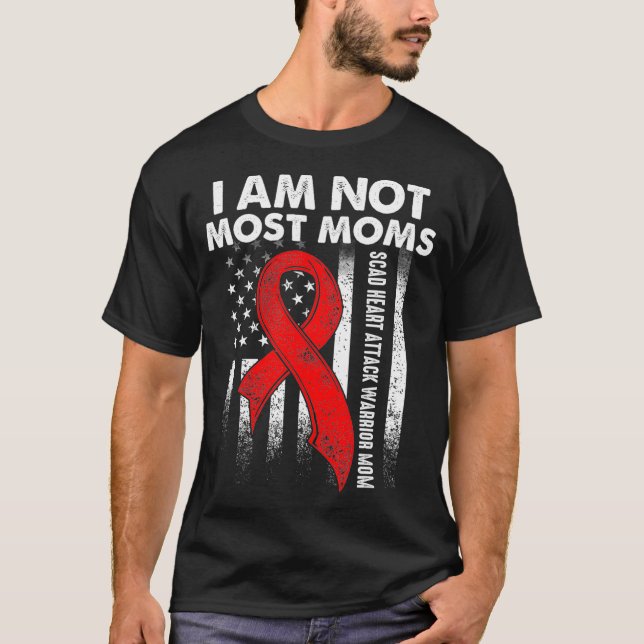 SCAD Heart Attack Survivor Therapy Warrior Awarene T-Shirt (Front)